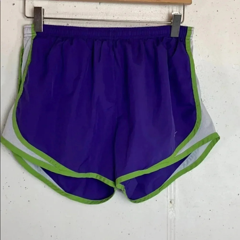 Nike Dri-for‎ M purple/green/white running shorts
